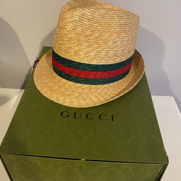 gucci straw bucket hat